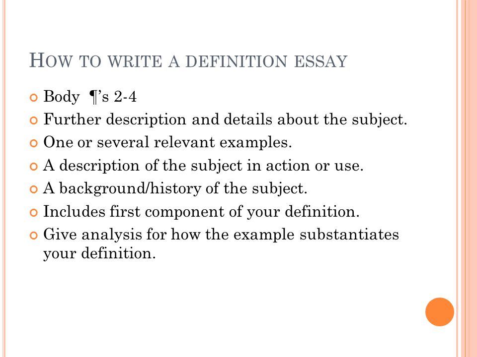 Essay opinion sample definition argument